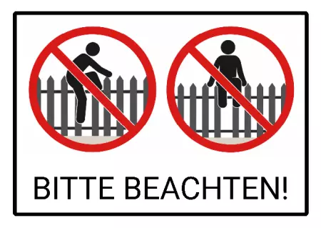Hinweis BITTE BEACHTEN! Bild
