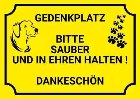 Hinweis Gedenkplatz Bild